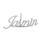 10kt Yellow Gold Men's Round Diamond Jasmin Charm Pendant - 3/4 Cttw | Splendid Jewellery - Splendid Jewellery