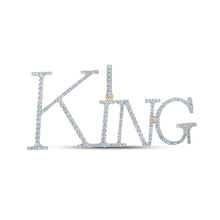 Load image into Gallery viewer, 10kt Yellow Gold Men's Round Diamond King Charm Pendant - 1 Cttw | Splendid Jewellery - Splendid Jewellery