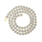 10kt Yellow Gold Men's Round Diamond Link Chain Necklace - 2 - 3/4 Ct.t.w. - Splendid Jewellery