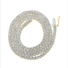 10kt Yellow Gold Men's Round Diamond Link Chain Necklace - 2 - 3/4 Cttw - Splendid Jewellery