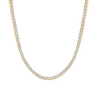 10kt Yellow Gold Men's Round Diamond Link Chain Necklace - 2 - 7/8 Ct.t.w. - Splendid Jewellery