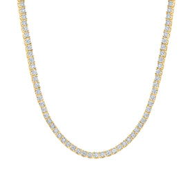 10kt Yellow Gold Men's Round Diamond Link Chain Necklace - 2 - 7/8 Ct.t.w. - Splendid Jewellery