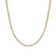 Load image into Gallery viewer, 10kt Yellow Gold Men's Round Diamond Link Chain Necklace - 2-7/8 Ct.t.w. Top view from the 10Kt Yellow Gold Mens Round Diamond 20 Inch Link Chain Necklace 2 7 8 Cttwpin286447 collection by Splendid Jewellery