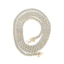Load image into Gallery viewer, 10kt Yellow Gold Men's Round Diamond Link Chain Necklace - 2 - 7/8 Ct.t.w. - Splendid Jewellery