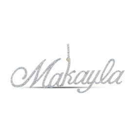 10kt Yellow Gold Men's Round Diamond Makayla Charm Pendant - 1 - 1/2 Cttw | Splendid Jewellery - Splendid Jewellery