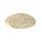 10kt Yellow Gold Mens Round Diamond Miami Cuban Link Chain Necklace - 10 Cttw - Splendid Jewellery - Splendid Jewellery