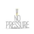 10kt Yellow Gold Men's Round Diamond No Pressure Charm Pendant 3/4 Cttw - A Dazzling Statement Piece by Splendid Jewellery - Splendid Jewellery