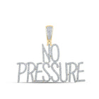 10kt Yellow Gold Men's Round Diamond No Pressure Charm Pendant 3/4 Cttw - A Dazzling Statement Piece by Splendid Jewellery - Splendid Jewellery