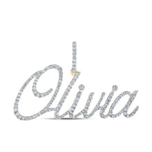 Load image into Gallery viewer, 10kt Yellow Gold Men's Round Diamond Olivia Charm Pendant - 7/8 Cttw - Splendid Jewellery