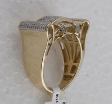 Load image into Gallery viewer, 10kt Yellow Gold Men's Round Diamond Rectangle Cluster Ring 1/2 Cttw - Exquisite Brilliance - Splendid Jewellery