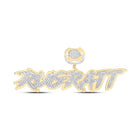10kt Yellow Gold Men's Round Diamond RUGRATT Charm Pendant - 2 - 5/8 Cttw | Splendid Jewellery - Splendid Jewellery