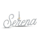 10kt Yellow Gold Men's Round Diamond Serena Charm Pendant - Captivating Elegance - Splendid Jewellery