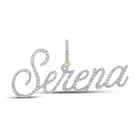 10kt Yellow Gold Men's Round Diamond Serena Charm Pendant - Captivating Elegance - Splendid Jewellery