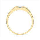 10kt Yellow Gold Men's Round Diamond Solitaire Band Ring - 1/2 Carat Total Weight - Splendid Jewellery - Splendid Jewellery