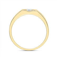 Load image into Gallery viewer, 10kt Yellow Gold Men's Round Diamond Solitaire Band Ring - 1/2 Carat Total Weight - Splendid Jewellery - Splendid Jewellery