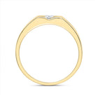 10kt Yellow Gold Men's Round Diamond Solitaire Band Ring - 1/2 Carat Total Weight - Splendid Jewellery - Splendid Jewellery