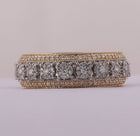 10kt Yellow Gold Men's Round Diamond Statement Cluster Band Ring - 1-1/4 Cttw | Splendid Jewellery product Top View from Splendid Jewellery