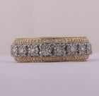 10kt Yellow Gold Men's Round Diamond Statement Cluster Band Ring - 1 - 1/4 Cttw | Splendid Jewellery - Splendid Jewellery