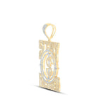 10kt Yellow Gold Men's Round Diamond Stay Focused Charm Pendant - 2 - 3/4 Cttw - Splendid Jewellery
