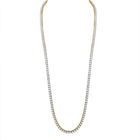 10kt Yellow Gold Men's Round Diamond Tennis Chain Necklace - 25 - 3/8 Cttw - Splendid Jewellery