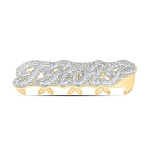 Load image into Gallery viewer, 10kt Yellow Gold Mens Round Diamond TRAP 4 - Finger Ring 15 Cttw | Magnificent Men's Jewelry - Splendid Jewellery