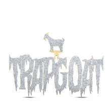 Load image into Gallery viewer, 10kt Yellow Gold Men's Round Diamond TRAP GOAT Charm Pendant - 4 - 3/4 Cttw | Splendid Jewellery - Splendid Jewellery