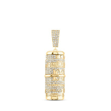 Load image into Gallery viewer, 10kt Yellow Gold Men's Round Diamond Urn Memorial Charm Pendant - 2 Cttw | Splendid Jewellery - Splendid Jewellery