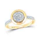 10kt Yellow Gold Mesmerizing Diamond Cluster Ring 1/3 Cttw | Splendid Jewellery - Splendid Jewellery