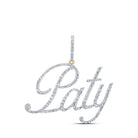 10kt Yellow Gold Personalized Diamond Initial & Letter Pendant - Splendid Jewellery