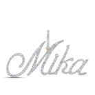 10kt Yellow Gold Personalized Diamond Initial & Letter Pendant - Splendid Jewellery