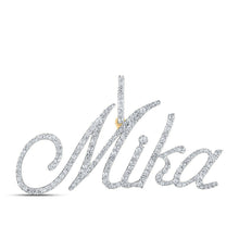 Load image into Gallery viewer, 10kt Yellow Gold Personalized Diamond Initial &amp; Letter Pendant - Splendid Jewellery