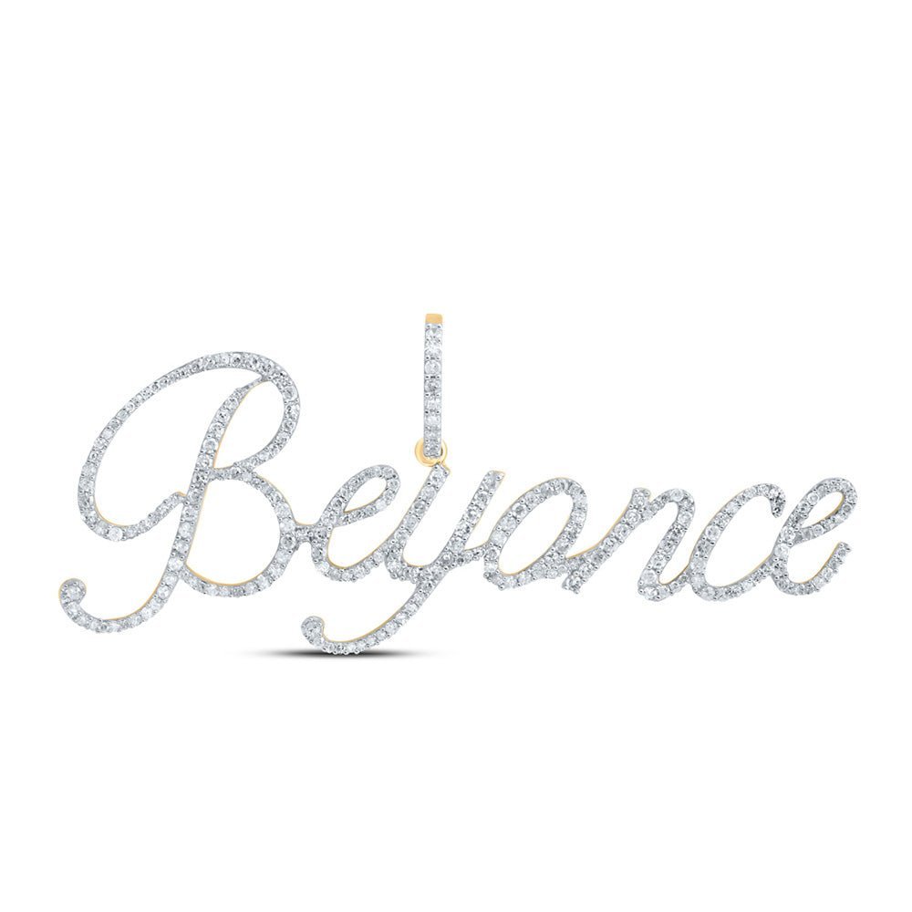 10kt Yellow Gold Personalized Diamond Initial & Letter Pendant - A Dazzling Symbol of Identity and Elegance - Splendid Jewellery