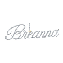 Load image into Gallery viewer, 10kt Yellow Gold Personalized Diamond Initial Pendant - Customized Name Necklace for Women - Splendid Jewellery