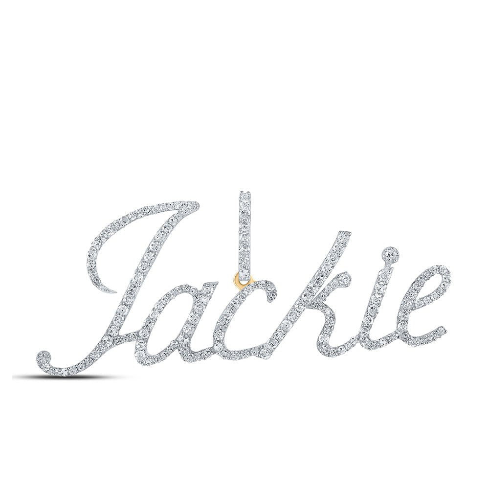 10kt Yellow Gold Personalized Diamond Name Pendant | Splendid Jewellery - Splendid Jewellery