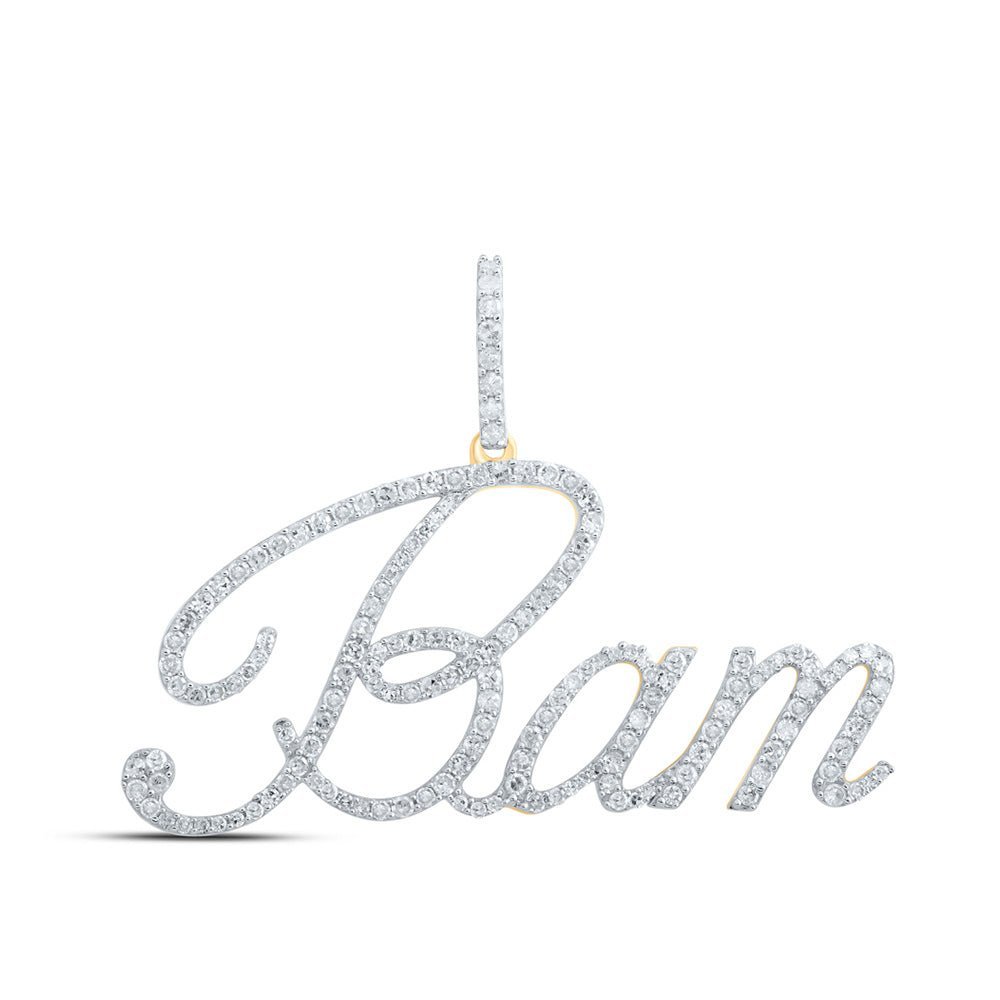 10kt Yellow Gold Round Diamond Initial & Letter Pendant | Personalized Jewelry to Showcase Your Unique Identity - Splendid Jewellery