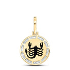 10kt Yellow Gold Scorpio Zodiac Diamond Charm Pendant - 1/2 Cttw - Splendid Jewellery
