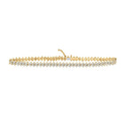 10kt Yellow Gold Sparkling Diamond Fashion Bracelet - 2 - 1/2 Carat Total Weight - Splendid Jewellery