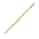 10kt Yellow Gold Sparkling Diamond Tennis Bracelet - 1 Cttw - Splendid Jewellery