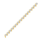10kt Yellow Gold Sparkling Diamond Tennis Bracelet - 1 Cttw - Splendid Jewellery