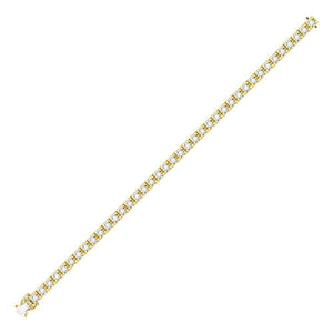 10kt Yellow Gold Sparkling Diamond Tennis Bracelet - 7 Cttw | Splendid Jewellery - Splendid Jewellery