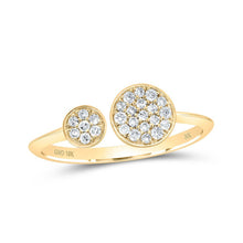 Load image into Gallery viewer, 10kt Yellow Gold Splendid Diamond Bisect Circle Band Ring - Splendid Jewellery
