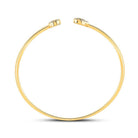 10kt Yellow Gold Women's Round Diamond Cluster Bangle Bracelet 1/5 Cttw | Radiant Brilliance - Splendid Jewellery