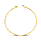10kt Yellow Gold Women's Round Diamond Cluster Bangle Bracelet 1/5 Cttw | Radiant Brilliance - Splendid Jewellery