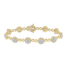 10kt Yellow Gold Women's Round Diamond Infinity Bracelet 2 - 1/5 Cttw | Eternal Elegance - Splendid Jewellery