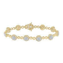 Load image into Gallery viewer, 10kt Yellow Gold Women's Round Diamond Infinity Bracelet 2 - 1/5 Cttw | Eternal Elegance - Splendid Jewellery