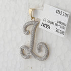 10kt Yellow Gold Womens Round Diamond Initial L Letter Pendant - A Personalized Spark of Elegance - Splendid Jewellery