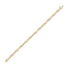10kt Yellow Gold Women's Round Diamond Link Bracelet - Dazzling Elegance - Splendid Jewellery