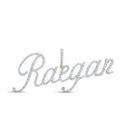 10kt Yellow Gold Womens Round Diamond RAEGAN Name Pendant - Personalized Brilliance - Splendid Jewellery