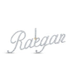 10kt Yellow Gold Womens Round Diamond RAEGAN Name Pendant - Personalized Brilliance - Splendid Jewellery
