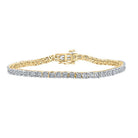 10kt Yellow Gold Women's Round Diamond Tennis Bracelet - 1 Cttw | Splendid Jewellery - Splendid Jewellery